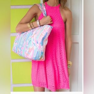 Quinn Neon pink swing dress
